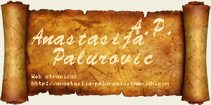 Anastasija Palurović vizit kartica